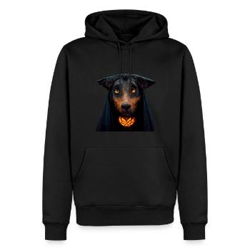Halloween Beauceron - Männer Premium Bio Hoodie - Schwarz - Vorne - Nico (187cm)