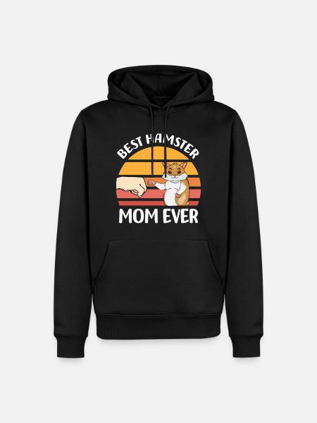 Hamster Mom - Men’s Premium Organic Hoodie - black