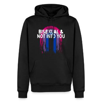 Bisexual & Not into You Bi Single Bi Pride - Männer Premium Bio Hoodie - Schwarz - Vorne - Nico (187cm)