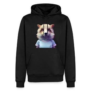 Shiba Inu Dog - Shiba Inu - Men’s Premium Organic Hoodie - black - Front - Nico (187cm)
