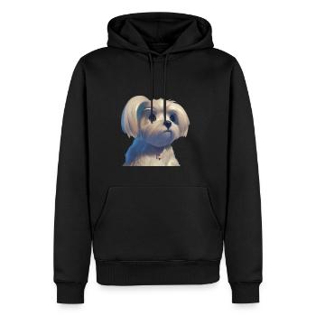 Malteser Hund - Malteser - Männer Premium Bio Hoodie - Schwarz - Vorne - Nico (187cm)