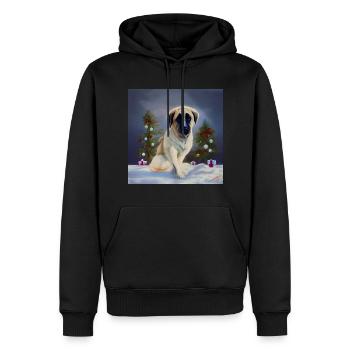 Kangal Weihnachten - Weihnachten Kangal - Männer Premium Bio Hoodie - Schwarz - Vorne - Nico (187cm)
