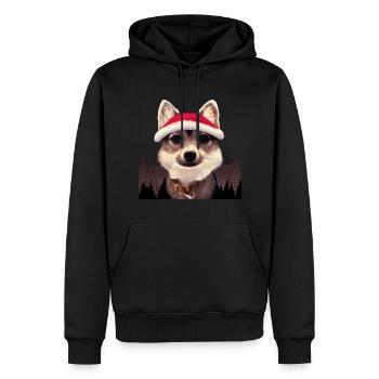 Trèfle d’Alaska Kai Noël - Sweat à capuche Premium bio Homme - noir - Devant - Nico (187cm)