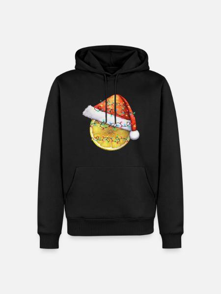 Citron de Noël - Sweat à capuche Premium bio Homme - noir