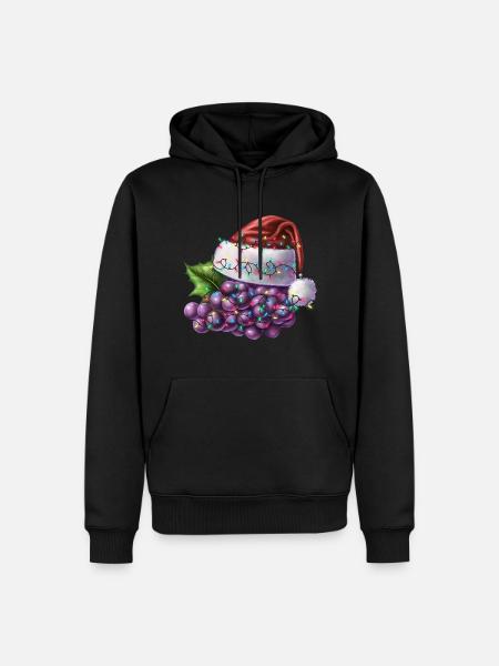 Raisins de Noël - Sweat à capuche Premium bio Homme - noir
