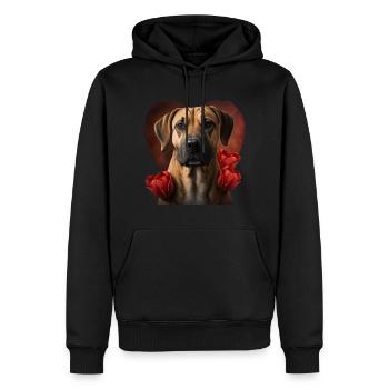 Black Mouth Cur Valentins Tag - Männer Premium Bio Hoodie - Schwarz - Vorne - Nico (187cm)