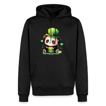 St Paddy's St Patricksday St Patrick Day - Men’s Premium Organic Hoodie - black - Front - Nico (187cm)