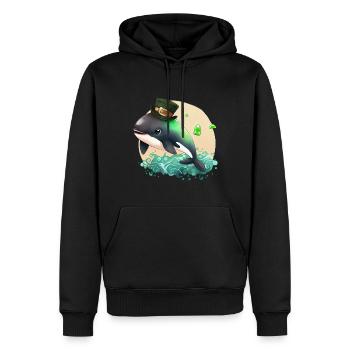 St Paddys St Patricksday St Patrick Day - Männer Premium Bio Hoodie - Schwarz - Vorne - Nico (187cm)