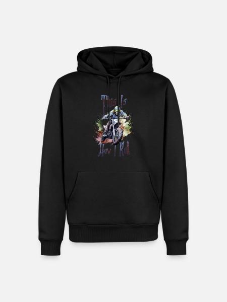Halloween Pumpkin Horror - Men’s Premium Organic Hoodie - black