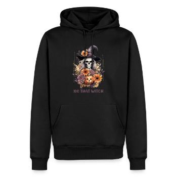 Halloween Pumpkin Horror - Men’s Premium Organic Hoodie - black - Front - Nico (187cm)