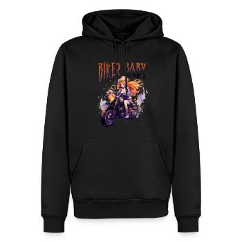 Halloween Pumpkin Horror - Men’s Premium Organic Hoodie - black - Front - Nico (187cm)