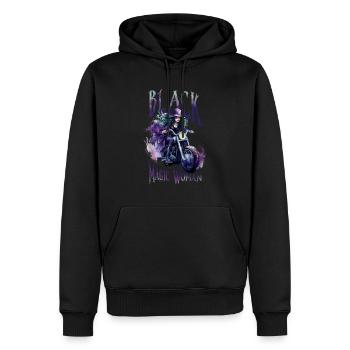 Halloween Pumpkin Horror - Men’s Premium Organic Hoodie - black - Front - Nico (187cm)
