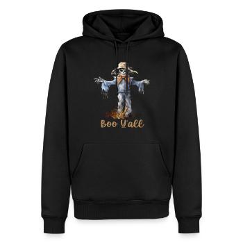 Halloween Pumpkin Horror - Men’s Premium Organic Hoodie - black - Front - Nico (187cm)