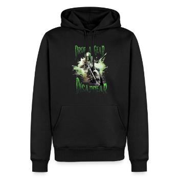 Halloween Pumpkin Horror - Men’s Premium Organic Hoodie - black - Front - Nico (187cm)