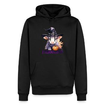 Halloween Pumpkin Horror - Men’s Premium Organic Hoodie - black - Front - Nico (187cm)