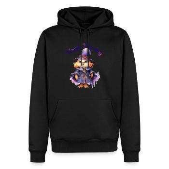 Halloween Pumpkin Horror - Men’s Premium Organic Hoodie - black - Front - Nico (187cm)
