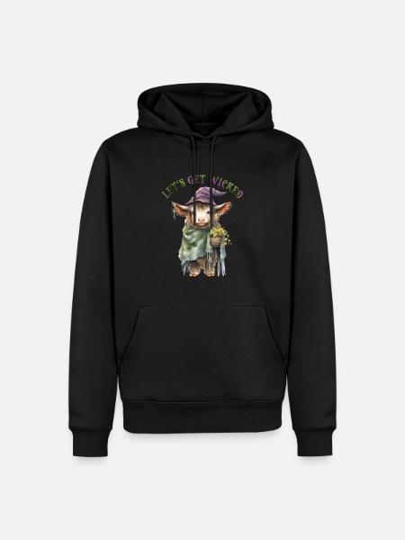 Halloween Pumpkin Horror - Men’s Premium Organic Hoodie - black