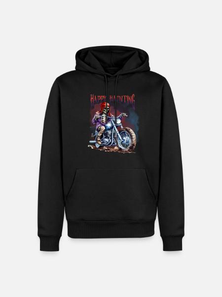 Halloween Pumpkin Horror - Men’s Premium Organic Hoodie - black