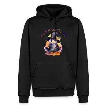 Halloween Pumpkin Horror - Men’s Premium Organic Hoodie - black - Front - Nico (187cm)