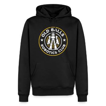 Droid Builder Build Robot Funny Cute Old Balls Rob - Männer Premium Bio Hoodie - Schwarz - Vorne - Nico (187cm)