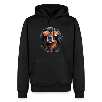 Bouvier bernois Cool - Bouvier bernois - Sweat à capuche Premium bio Homme - noir - Devant - Nico (187cm)