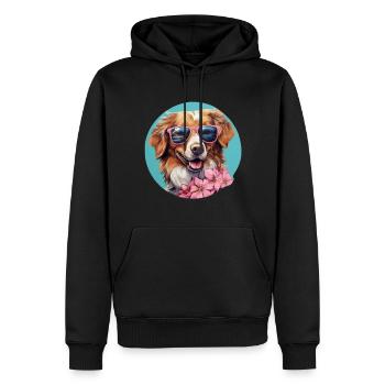 Nova Scotia Duck Tolling Retriever Cool - Men’s Premium Organic Hoodie - black - Front - Nico (187cm)
