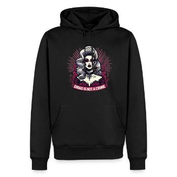Exclusive Drag Culture and Drag Queen Inspired - Männer Premium Bio Hoodie - Schwarz - Vorne - Nico (187cm)