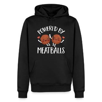 Fleischbällchen Italien Italienisches Essen - Männer Premium Bio Hoodie - Schwarz - Vorne - Nico (187cm)