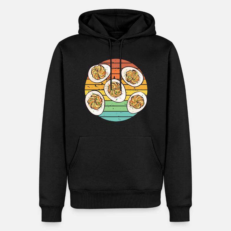 Stuffed Eggs Deviled Eggs - Men’s Premium Organic Hoodie - black