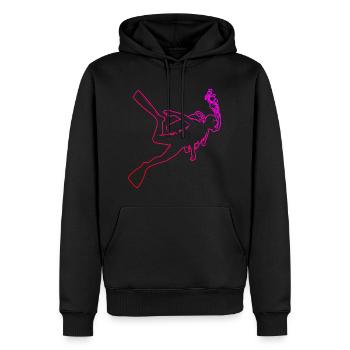 Scuba Diver Homme Scuba Diving Diver - Sweat à capuche Premium bio Homme - noir - Devant - Nico (187cm)