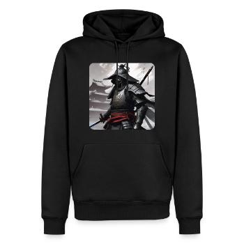 Proud Samurai Warrior Japan Asia Kendo Ninja - Men’s Premium Organic Hoodie - black - Front - Nico (187cm)