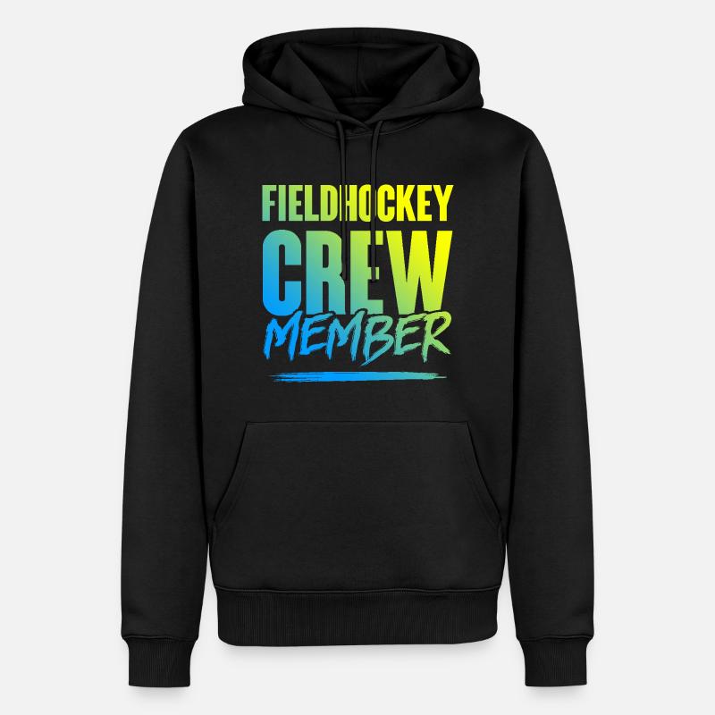 Équipe de hockey sur gazon - Sweat à capuche Premium bio Homme - noir
