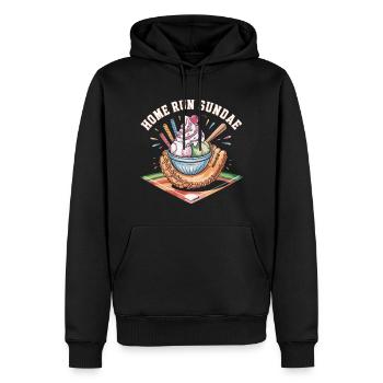 Home Run Sundae Baseball Treat - Männer Premium Bio Hoodie - Schwarz - Vorne - Nico (187cm)