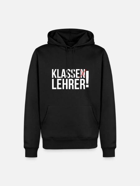 Klasse Lehrer - Männer Premium Bio Hoodie - Schwarz