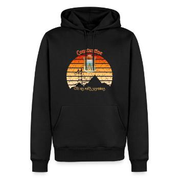 Konstantinische Stadt der Hängebrücken - Männer Premium Bio Hoodie - Schwarz - Vorne - Nico (187cm)