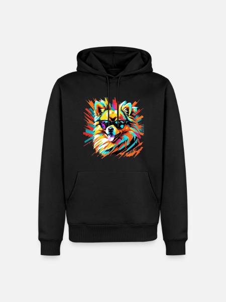 Pomeranian - Men’s Premium Organic Hoodie - black
