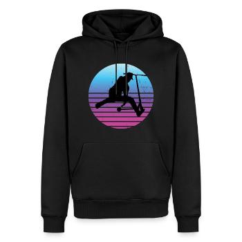 Stunt Scooter Men's Scooter Scooter Scooter St - Sweat à capuche Premium bio Homme - noir - Devant - Nico (187cm)