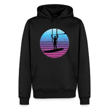Standup Paddleboard Femmes Stand up Paddle Board - Sweat à capuche Premium bio Homme - noir - Devant - Nico (187cm)