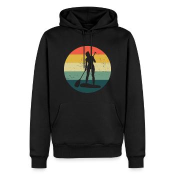 Stand up Paddling Board Sup Damen Standup Paddlebo - Männer Premium Bio Hoodie - Schwarz - Vorne - Nico (187cm)