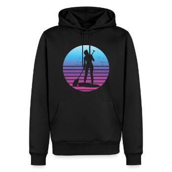 Standup Paddleboard Stand up Paddle Board - Sweat à capuche Premium bio Homme - noir - Devant - Nico (187cm)