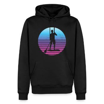 Stand up Paddle Board Femmes Standup Paddle - Sweat à capuche Premium bio Homme - noir - Devant - Nico (187cm)