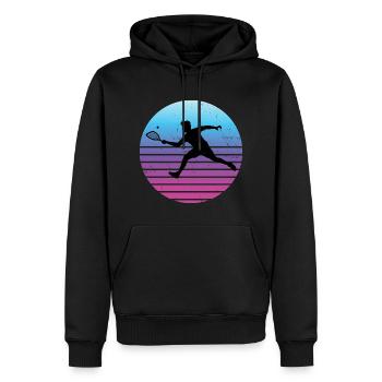 Women's Men's Pickleball Games Racquetball Games - Men’s Premium Organic Hoodie - black - Front - Nico (187cm)