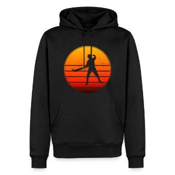 Men Women Pelota Pelota vasca Jai Alai Basque P - Men’s Premium Organic Hoodie - black - Front - Nico (187cm)