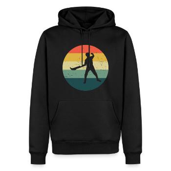 Pelota vasca Basque Pelota Pelota Jai Alai - Sweat à capuche Premium bio Homme - noir - Devant - Nico (187cm)