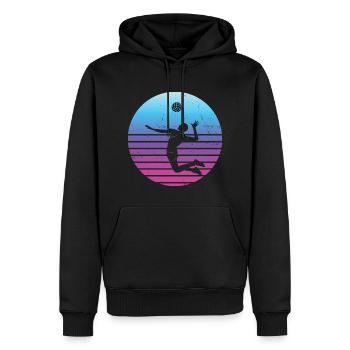 Volleyball Volleyball Women's Volleyball - Men’s Premium Organic Hoodie - black - Front - Nico (187cm)