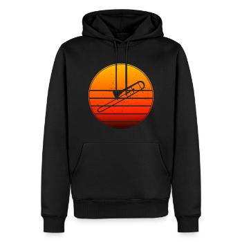 Brass Instrument Gentlemen Trombonistes Brass Band - Sweat à capuche Premium bio Homme - noir - Devant - Nico (187cm)