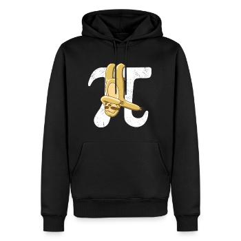 Math Sloth Pi - Men’s Premium Organic Hoodie - black - Front - Nico (187cm)