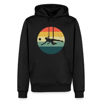 Volleyballspieler Herren Volleyballspielen - Männer Premium Bio Hoodie - Schwarz - Vorne - Nico (187cm)