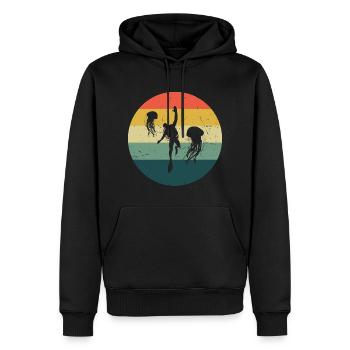 Scuba Diver Plongée Libre Plongée Hommes - Sweat à capuche Premium bio Homme - noir - Devant - Nico (187cm)