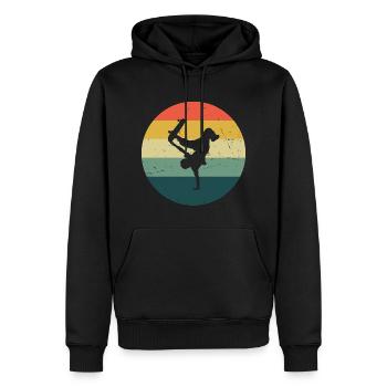 Skateboard Hommes Skateboarders Femmes Skateboarders - Sweat à capuche Premium bio Homme - noir - Devant - Nico (187cm)